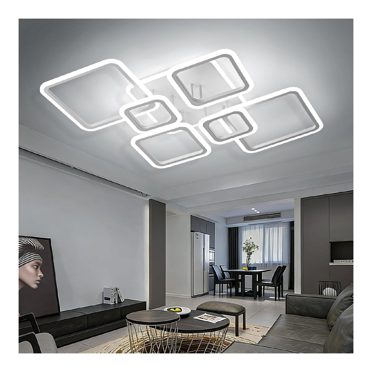 Lampada a soffitto OKELI Plafoniera Soffitto, Lampada Soffitto bianco