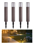 Luce outdoor con vetro in alluminio bronzo
