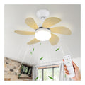 Ventilatore da soffitto con luce 75 cm con telecomando nero