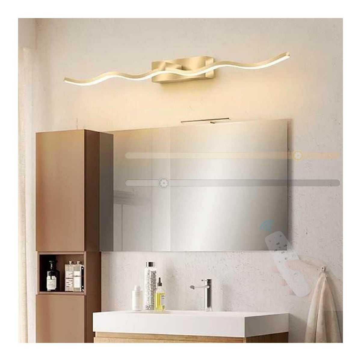 Applique da parete 120 cm dimmerabile oro