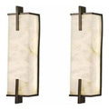 Applique da parete regolabile finitura ottone nero