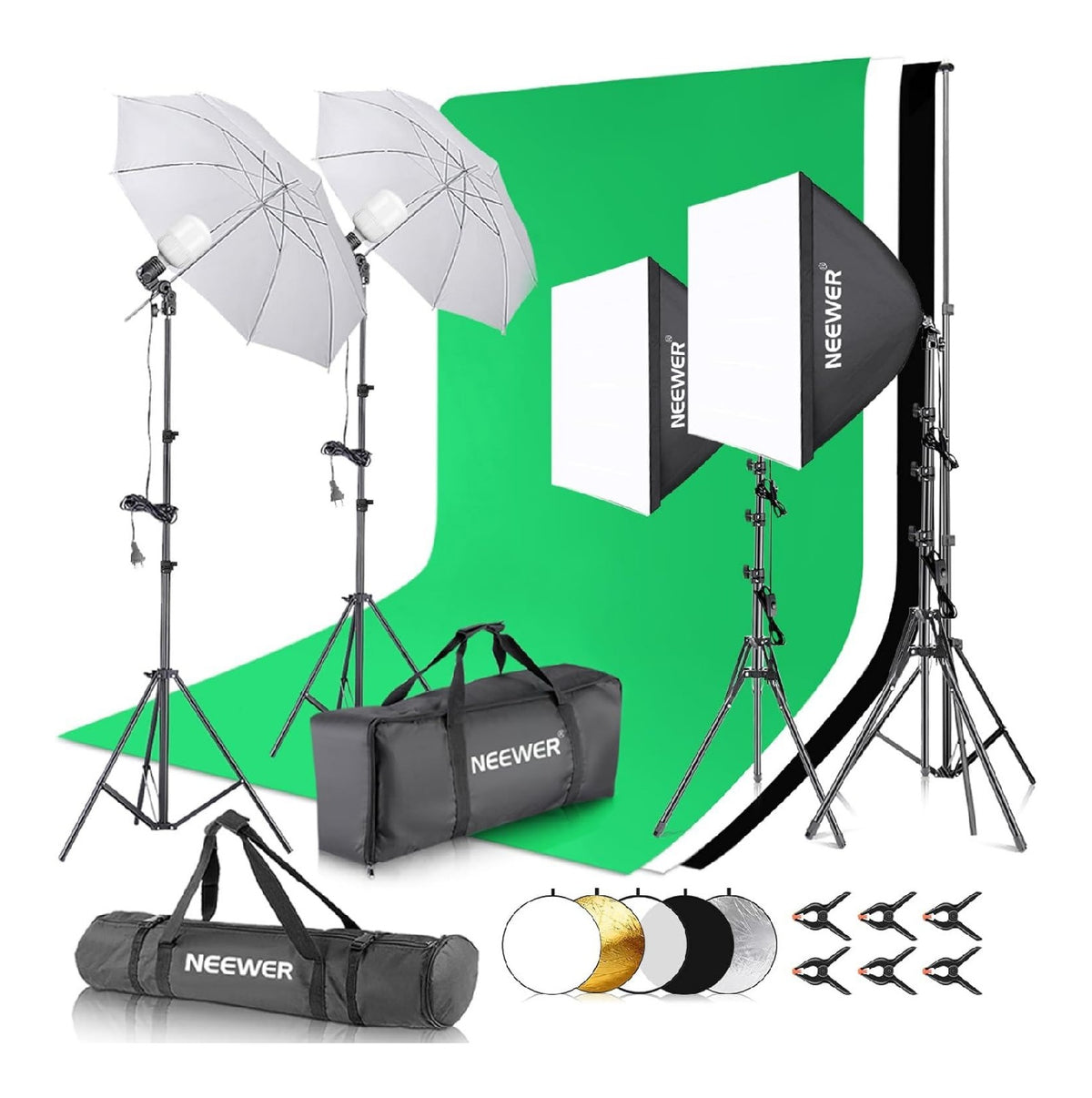 Sfondi LED integrato regolabile nero