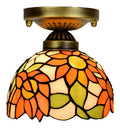 Lampada a sospensione dimmerabile con diffusore in vetro rame