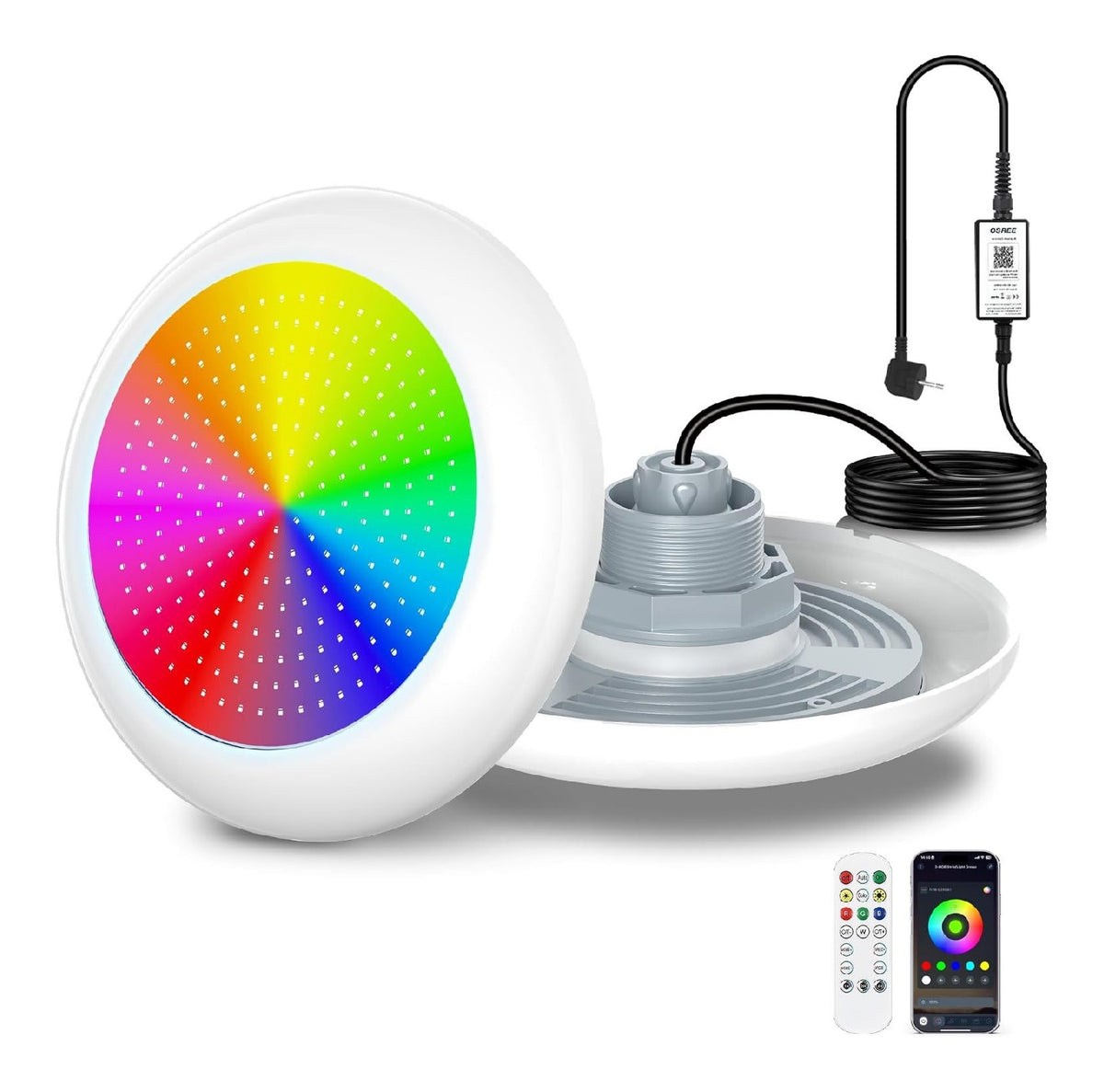 Faretto orientabile dimmerabile LED integrato nero