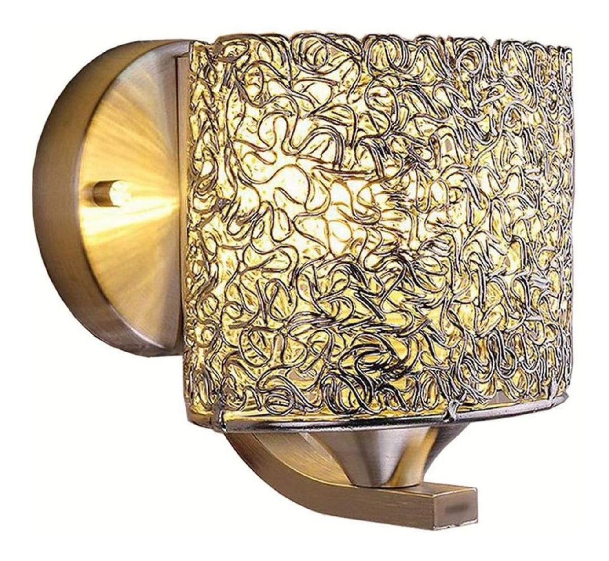 Applique da parete in alluminio argento