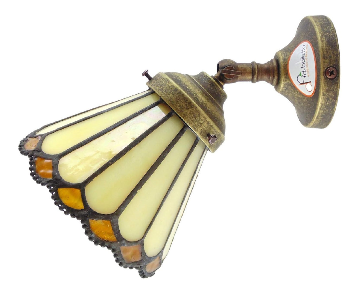 Applique da parete 13 cm orientabile ottone