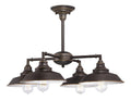Lampadario decorativo stile industriale bronzo