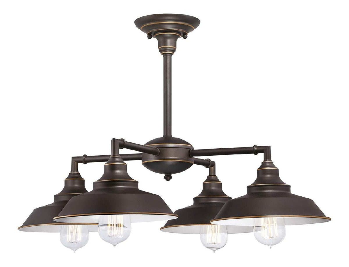 Lampadario decorativo stile industriale bronzo