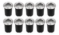 Partenopea Faretti Segnapasso Calpestabili Incasso con diffusore in vetro LED integrato oro