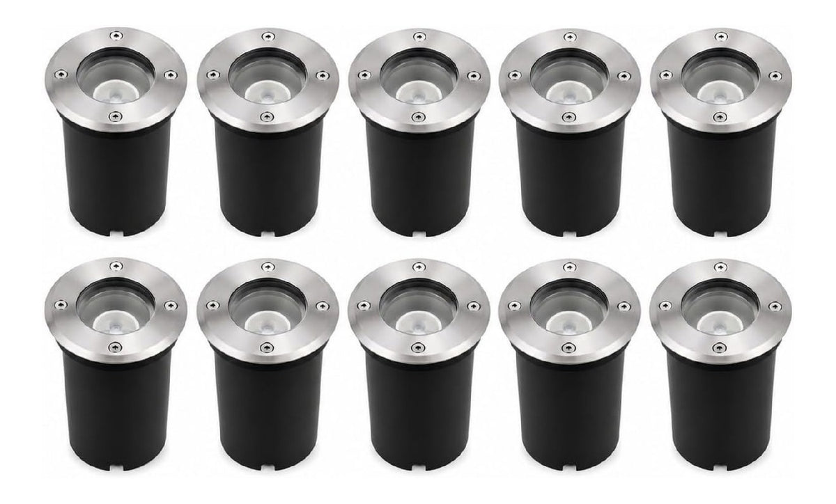 Partenopea Faretti Segnapasso Calpestabili Incasso con diffusore in vetro LED integrato oro