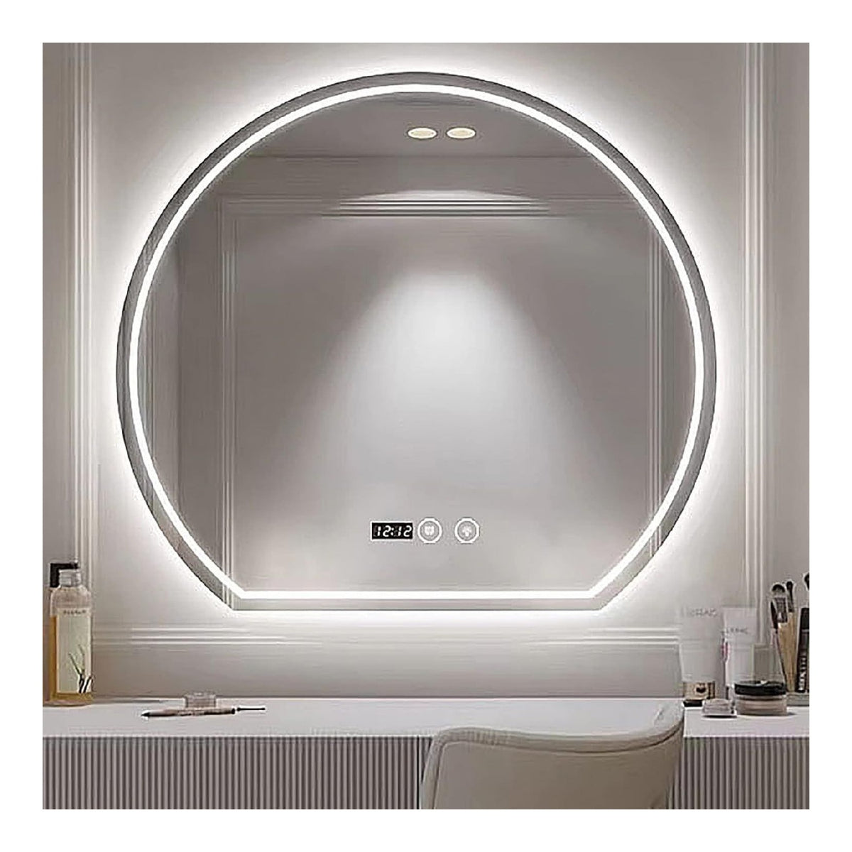 Lampada da parete REIFNA Specchio Luci Make Up,Specchio nero