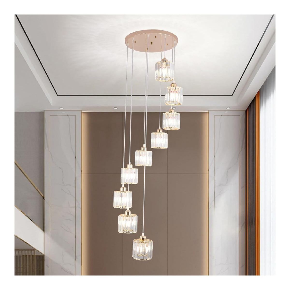 Lampada a sospensione 13 cm dimmerabile oro