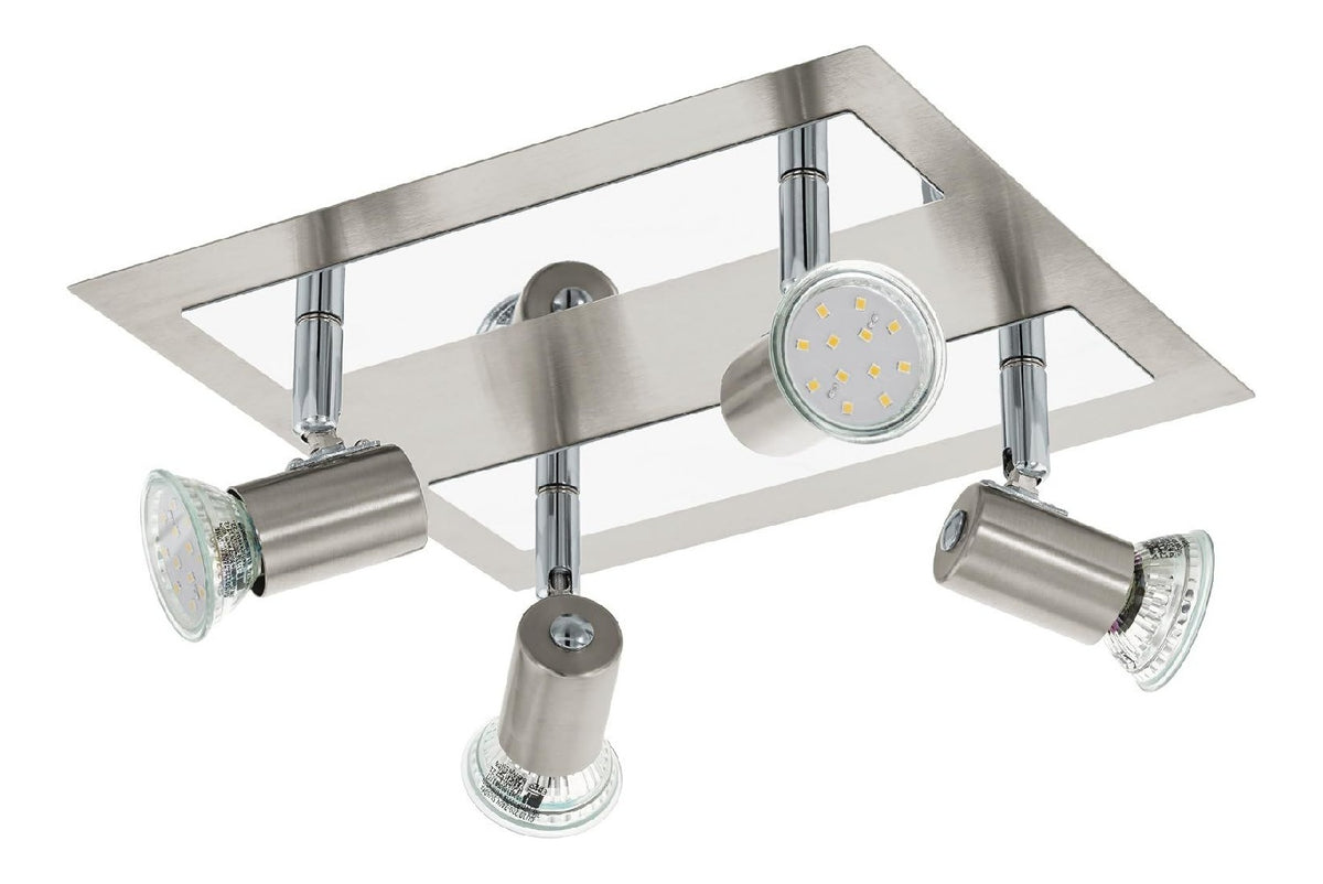 Plafoniera da soffitto dimmerabile regolabile cromo