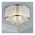 Plafoniera da soffitto 40 cm dimmerabile argento