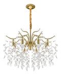 Lampadario decorativo con cristalli LED integrato nero