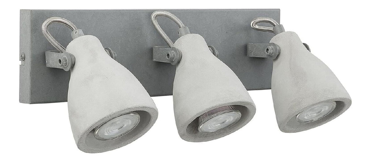 Applique da parete regolabile struttura in metallo grigio